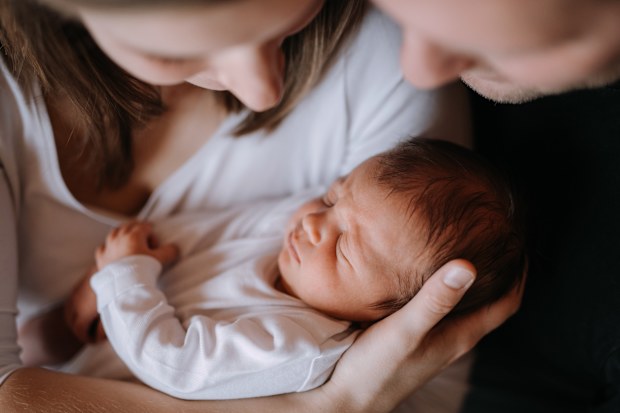 Couple with baby