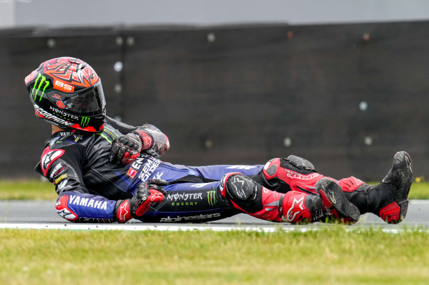 Fabio Quartararo of Monster Energy Yamaha MotoGP and France during the MotoGP of Netherlands at TT Assen on June 26, 2022 in Assen, Netherlands. (Photo by Patrick Goosen/BSR Agency/Getty Images)