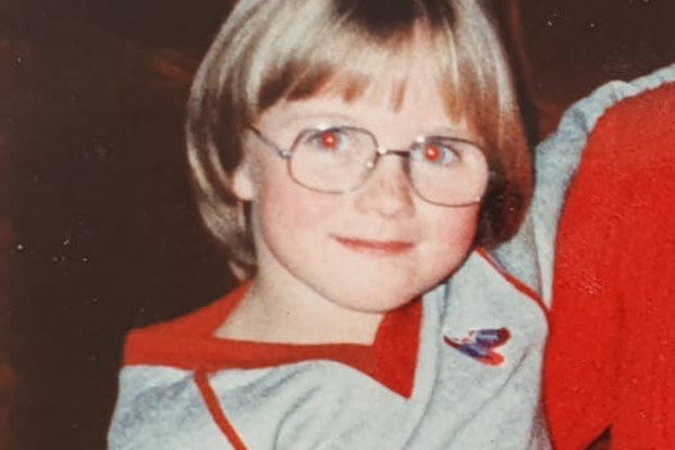 Kelly as a young child.