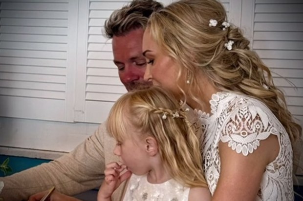 brian mcfadden marries for a third time partner Danielle Parkison daughter Ruby