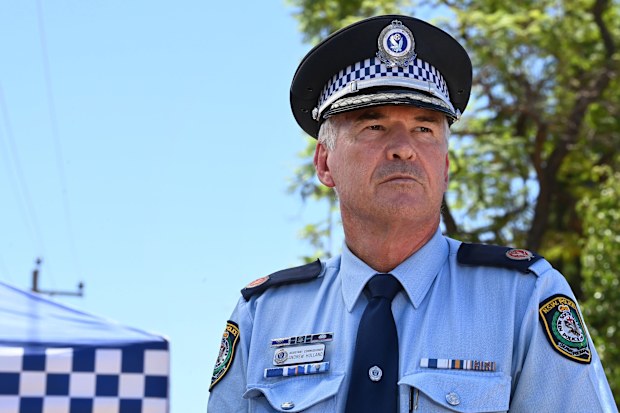 NSW Police Assistant Commissioner Andrew Holland said the alleged shooter remains at large. 