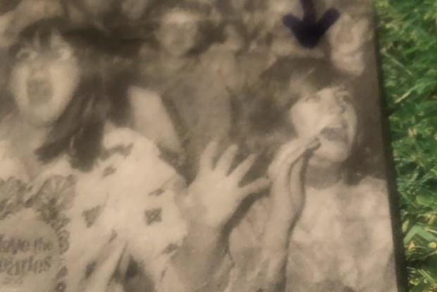 Katoomba local Terry White's Beatles memorabilia collection. Seen is his wife at the beatles' 1964 concert. 