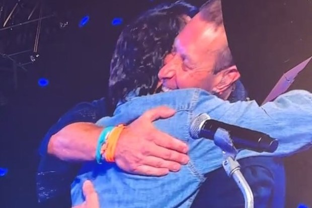 Ralph Macchio makes surprise appearance on stage in Melbourne at Coldplay concert