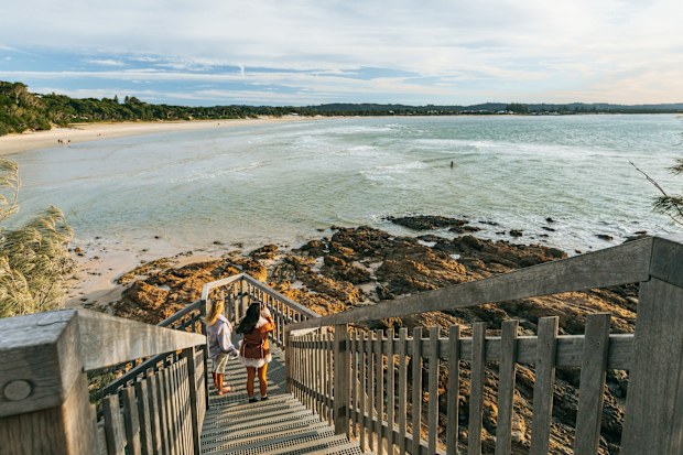 Scenic coastal view of Byron Bay, New South Wales