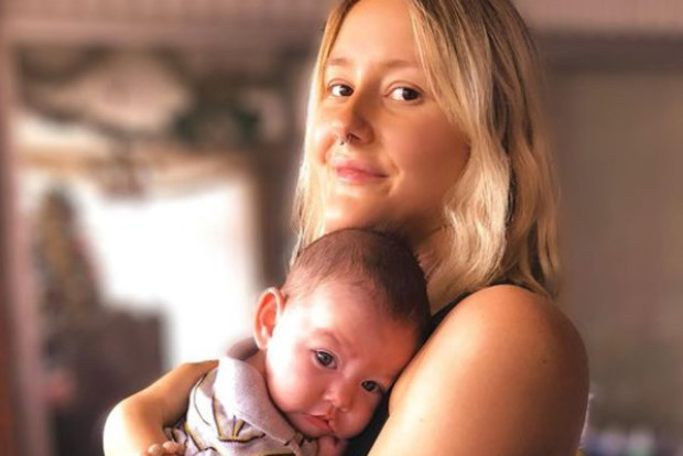 Emma Drummond\, who has a form of cancer, with her son Charlie.