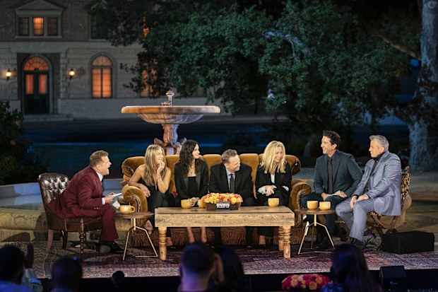 James Corden hosts Friends: The Reunion.