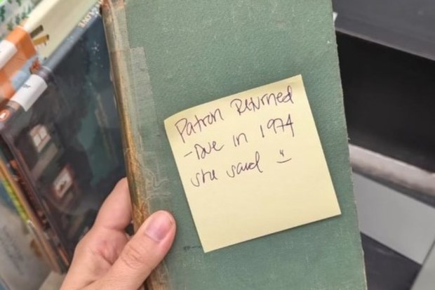 Library book returned after 50 years