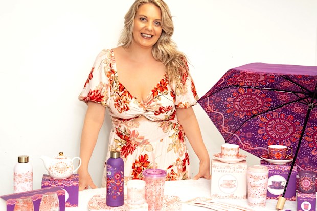 The Art by Lani collaboration range with Coles, homewares