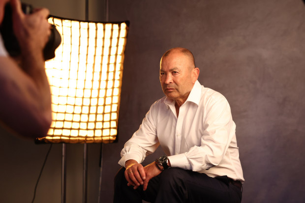 Wallabies coach Eddie Jones is photographed in Saint-Galmier.