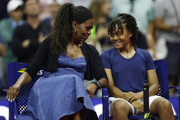 michelle obama us open