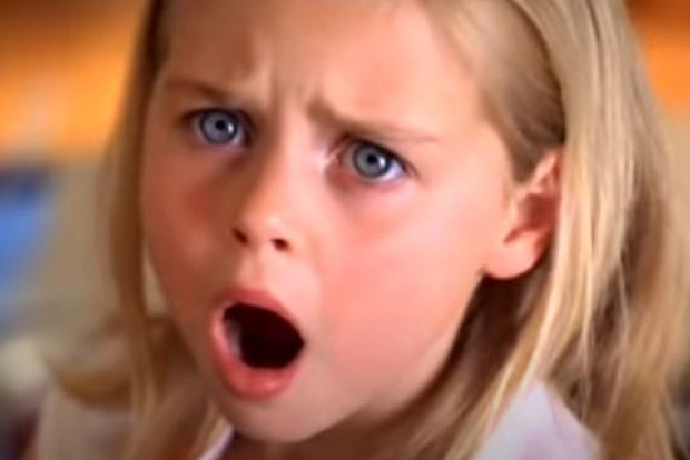 The young actress appeared in the 2005 ad for the The Natural Confectionary Co.