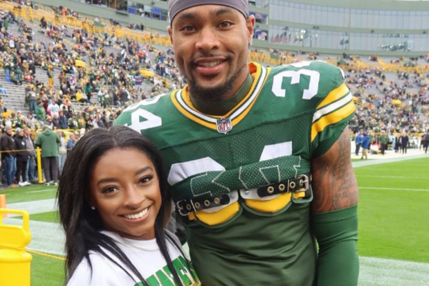 Simone Biles and her husband Jonathan Owens