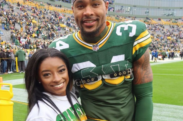 Simone Biles and her husband Jonathan Owens