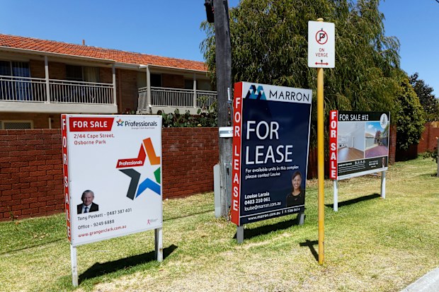 Generic real estate picture with for lease sign in Osborne Park, a suburb of Perth.