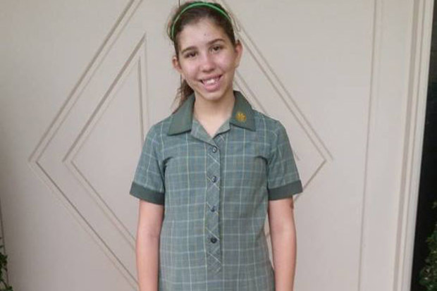 Belle Borgia before her cancer diagnosis.