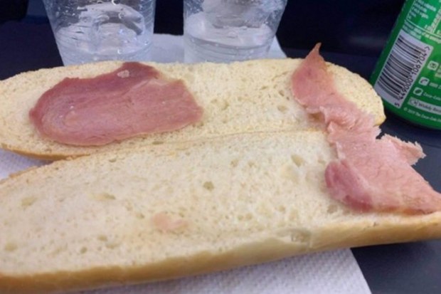The expensive bacon sandwich was served by Ryan Air.