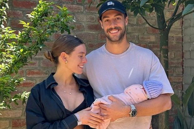 AFL star Kyle Langford welcomes first child with partner Lulu