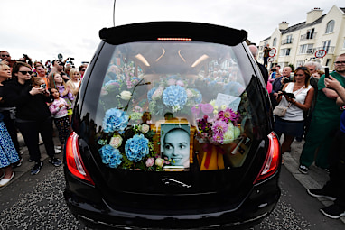 Sinead O'Connor's funeral procession
