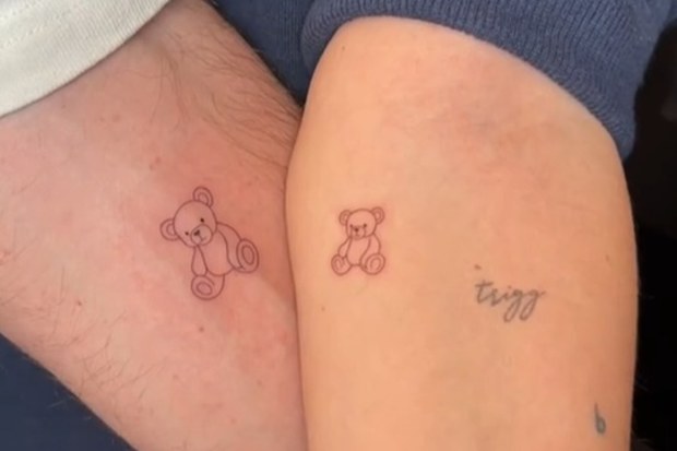 emilie kiser new son trigg death tattoos