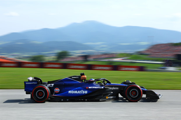 Alexander Albon of Thailand driving the (23) Williams FW46 Mercedes on track during qualifying ahead of the F1 Grand Prix of Austria at Red Bull Ring on June 29, 2024 in Spielberg, Austria. (Photo by Clive Rose/Getty Images)