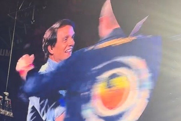 Ralph Macchio makes surprise appearance on stage in Melbourne at Coldplay concert