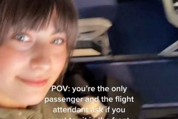 Aurora Torres was the only passenger on the flight to central Norway.