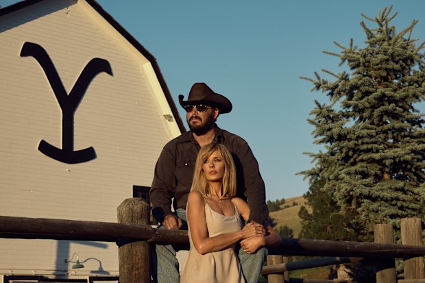 Yellowstone Season 5 part 2 L-R: Cole Hauser as Rip Wheeler and Kelly Reilly as Beth Dutton on episode 513 of Paramount Network's Yellowstone