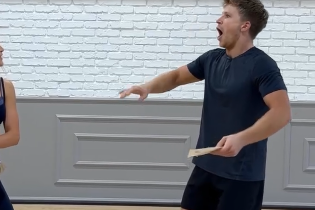 Robert Irwin surprised by Jonathan Bailey