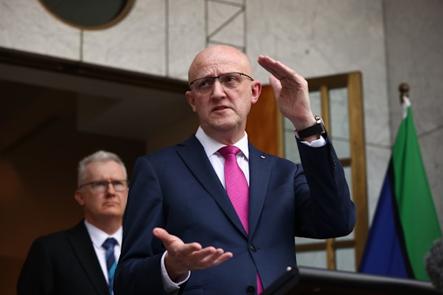 ASIO Director General Mike Burgess during a press conference at Parliament House in Canberra on August 26, 2025. 
