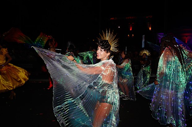 Participants take part in the 45th annual Gay and Lesbian Mardi Gras parade in Sydney, March 25, 2023. 