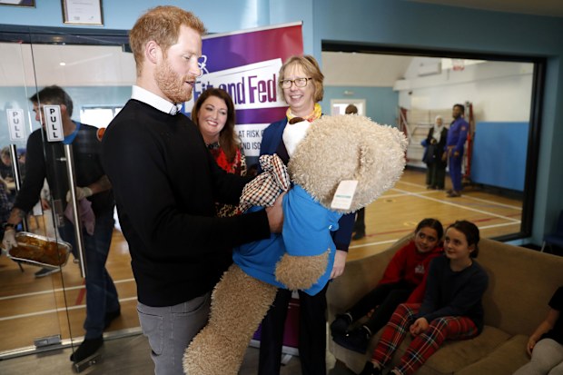 Prince Harry Fit and Fed program in London