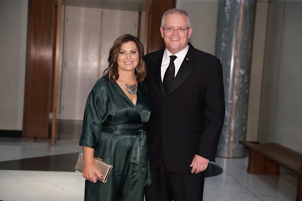 Jenny Morrison and Prime Minister Scott Morrison.