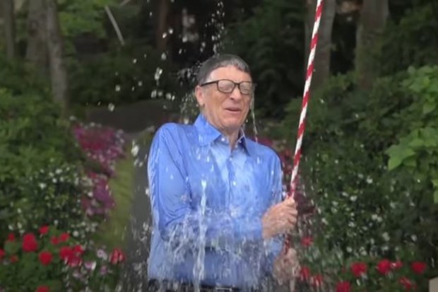 Bill Gates takes part in the ALS Ice Bucket Challenge