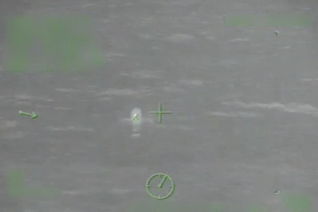 A man has been rescued after falling overboard a cruise ship. 