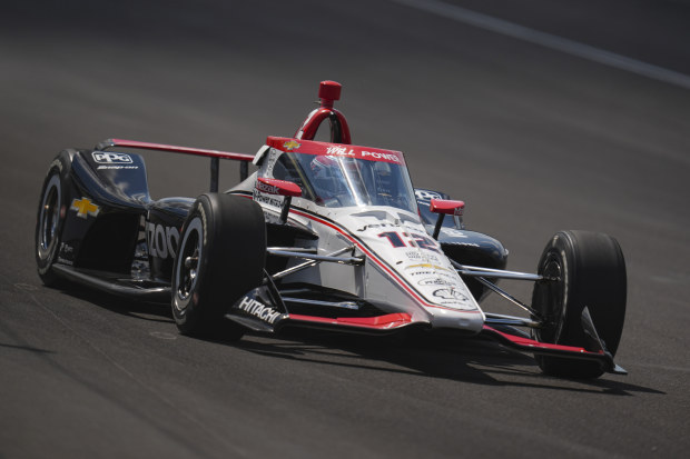 Will Power during qualifying for the 108th Indianapolis 500.