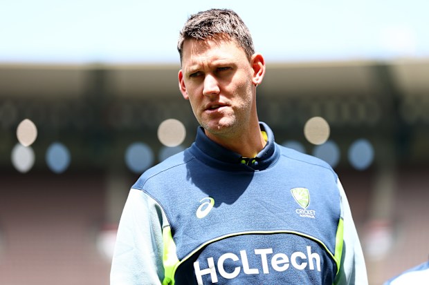 Beau Webster of Australia speaks to the media ahead of the Boxing Day Test.
