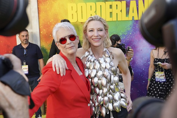 Jamie Lee Curtis, left, and Cate Blanchett