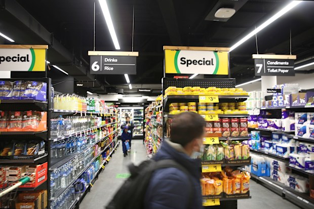 Rising inflation has been pushing food prices up.