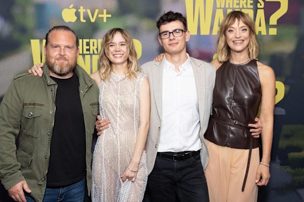 Axel Stein, Lea Drinda, Leo Simon and Heike Makatsch
