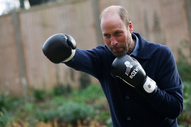 LONDON, ENGLAND - JANUARY 21: Prince William, Prince of Wales visits Centrepoint, a charity which supports homeless youth at Centrepoint Ealing on January 21, 2025 in London, England. (Photo by Hannah McKay - WPA Pool/Getty Images)