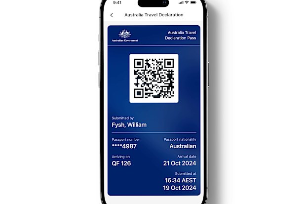 Passengers on some flights have been the first to enter Australia without filling out the dreaded Incoming Passenger Card.