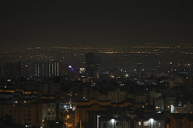 A view of Tehran capital of Iran is seen, early Saturday, Oct. 26, 2024. (AP Photo/Vahid Salemi)
