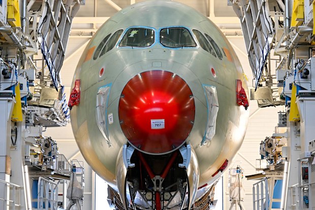 first qantas project sunrise plane enters final stages at airbus factory in toulouse 