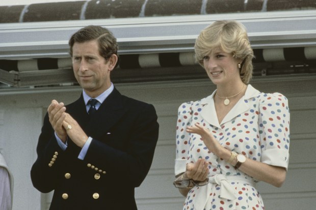 Prince Charles and Diana, Princess of Wales watching the polo at Windsor, UK, 24 July 1983. 