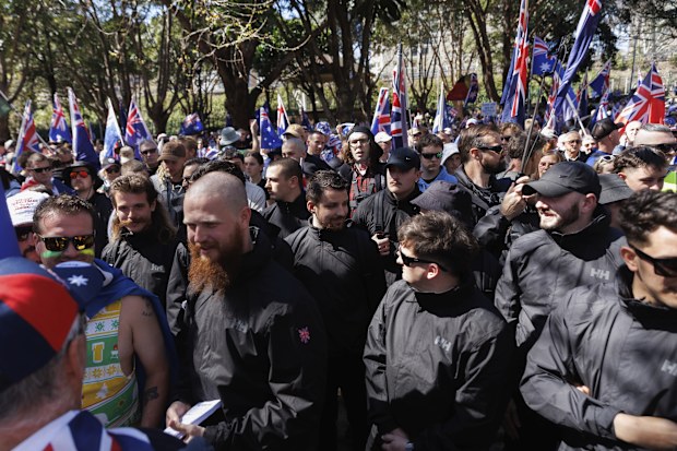 March for Australia protest march against mass migration, Sydney. August 31, 2025.