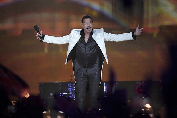 Lionel Richie performs during the concert at Windsor Castle in Windsor, England, Sunday, May 7, 2023, celebrating the coronation of King Charles III. 