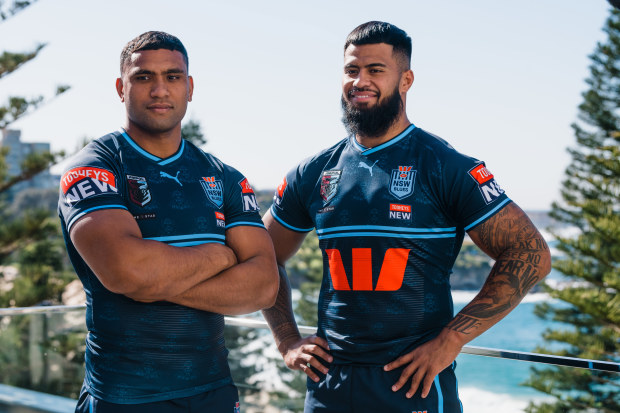 Tevita Pangai Jr and Payne Haas together in camp for the NSW Blues.