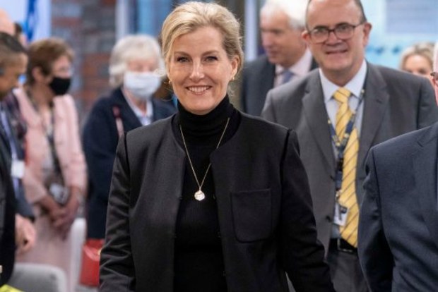 Countess of Wessex during a visit to the newly completed Guide Dogs Reading Hub Facility to learn more about Guide Dogs services for children, young people and families.