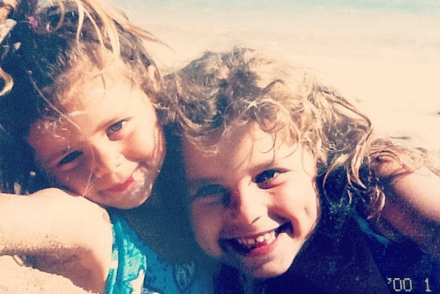 Jess and Noemie Fox as children.