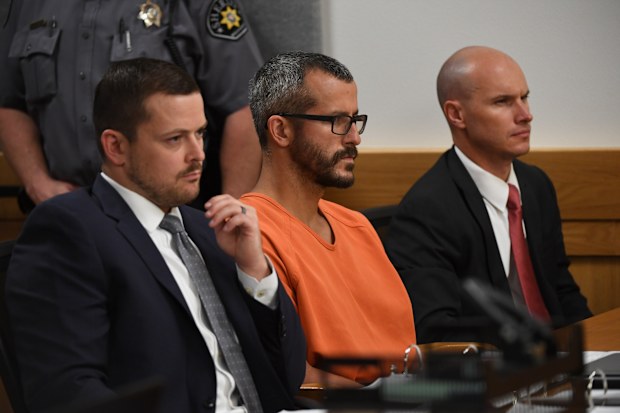 Chris Watts is apparently "tormented by his past" as he serves five life sentences for murdering his pregnant wife and two children (Photo by RJ Sangosti/The Denver Post via Getty Images)